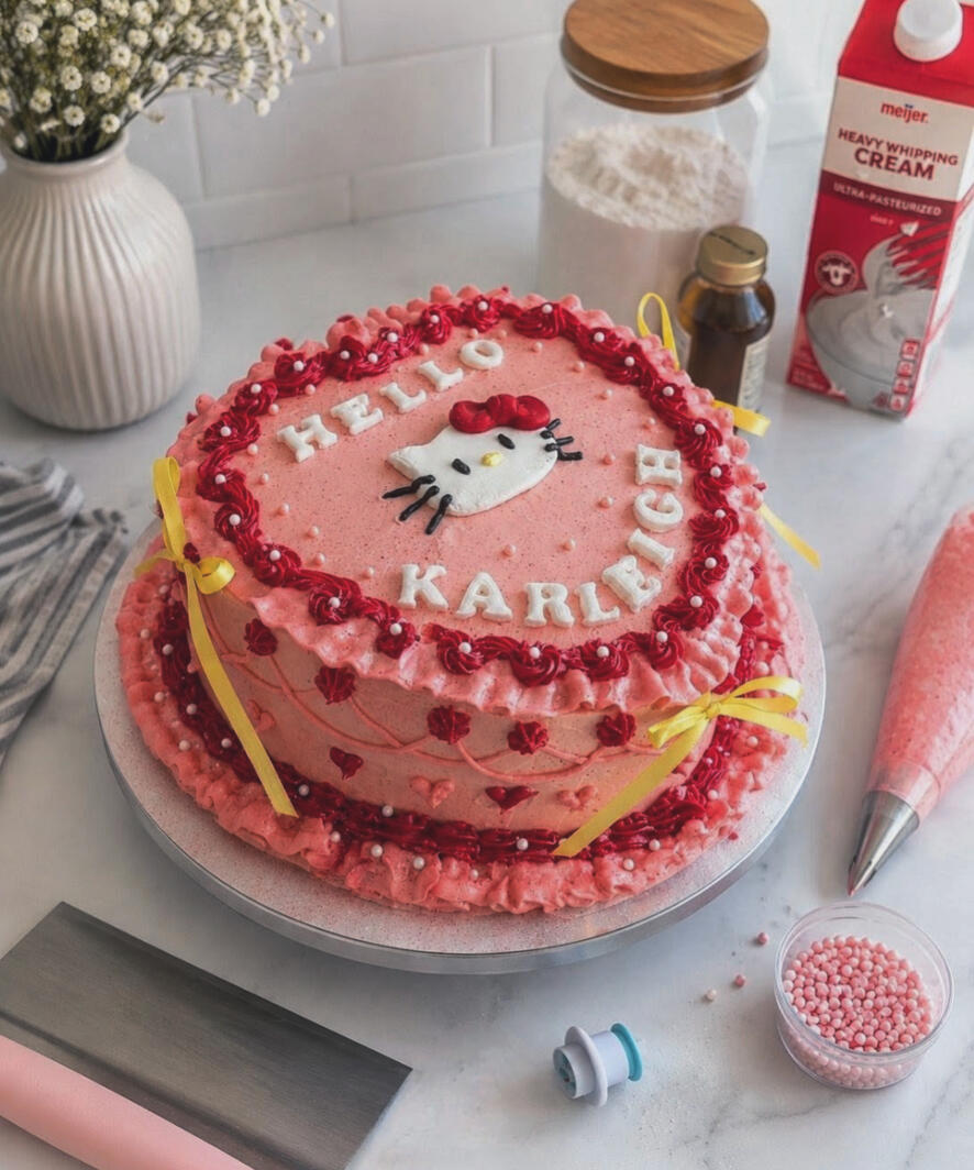 10" Heart - Hello Kitty